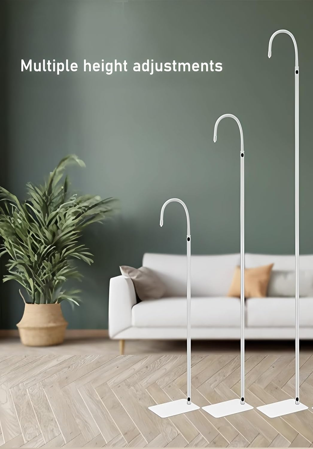 Baby Monitor Floor Stand Holder Compatible All Cameras with 1/4 Screw Height Adjustable & Universal Mount Secure, More Safety Clamp Flexible Most Baby Camera Keep Baby Away from Touching 170CM image number 6