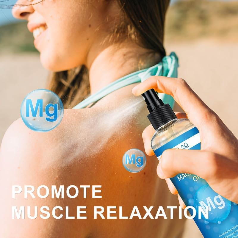 Pure Magnesium Oil Spray - 10 Fl Oz, 100% Organic Magesium Oil, Promotes Calm Sleep and Relaxation, Magnesium Spray for Feet, Sleep, and Body,Fast Absorbent image number 6