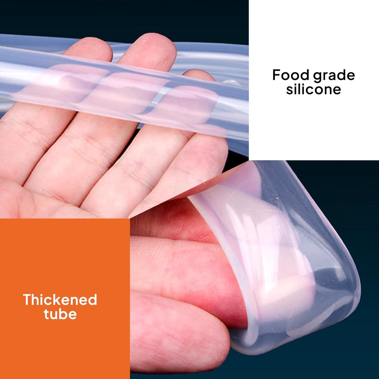 Auspirit Silicone Tubing Food Grade Silicone Tube Hose High Temp for Household Industry Home Brewing Winemaking (8Mmid*11Mmod, 2Meter) image number 5