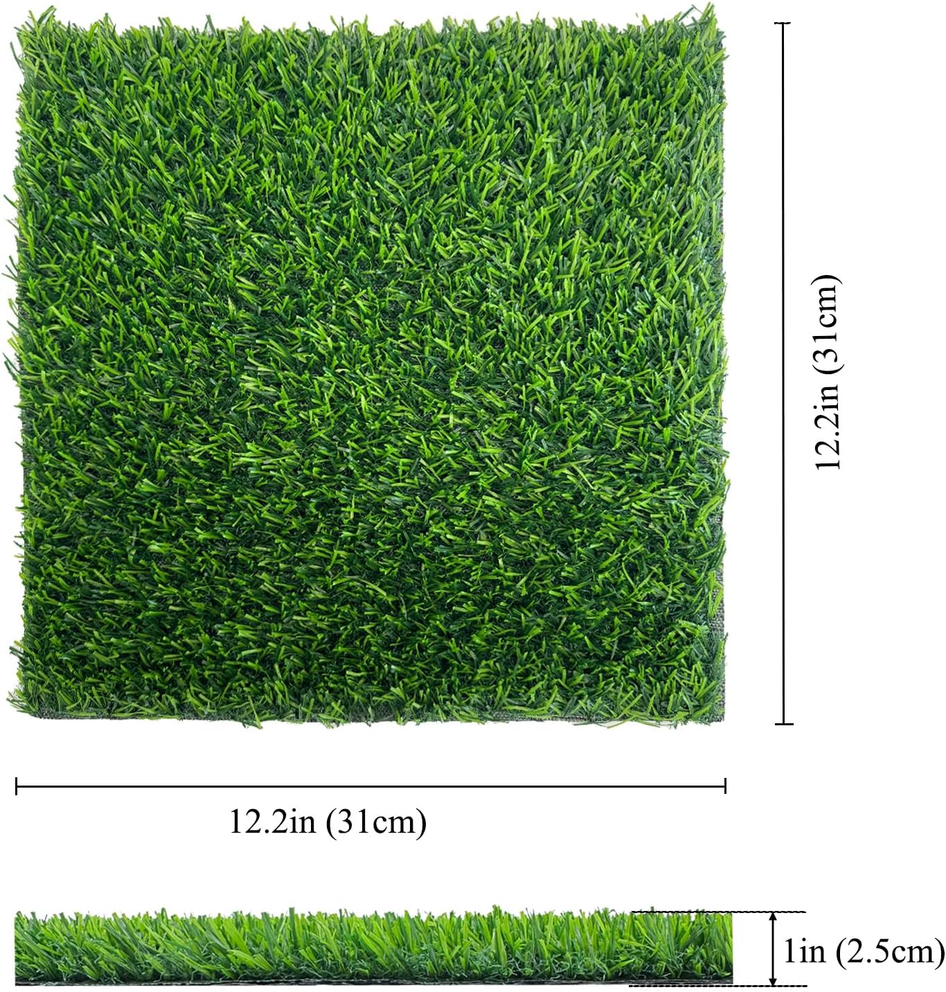 8 Pack Chicken Nesting Box Pads for Chicken Coop, 12"X12" Reusable Artificial Grass Nesting Pads Washable Laying Eggs Turf Egg-Protecting Mats for Coops, Pets & Crafts image number 1