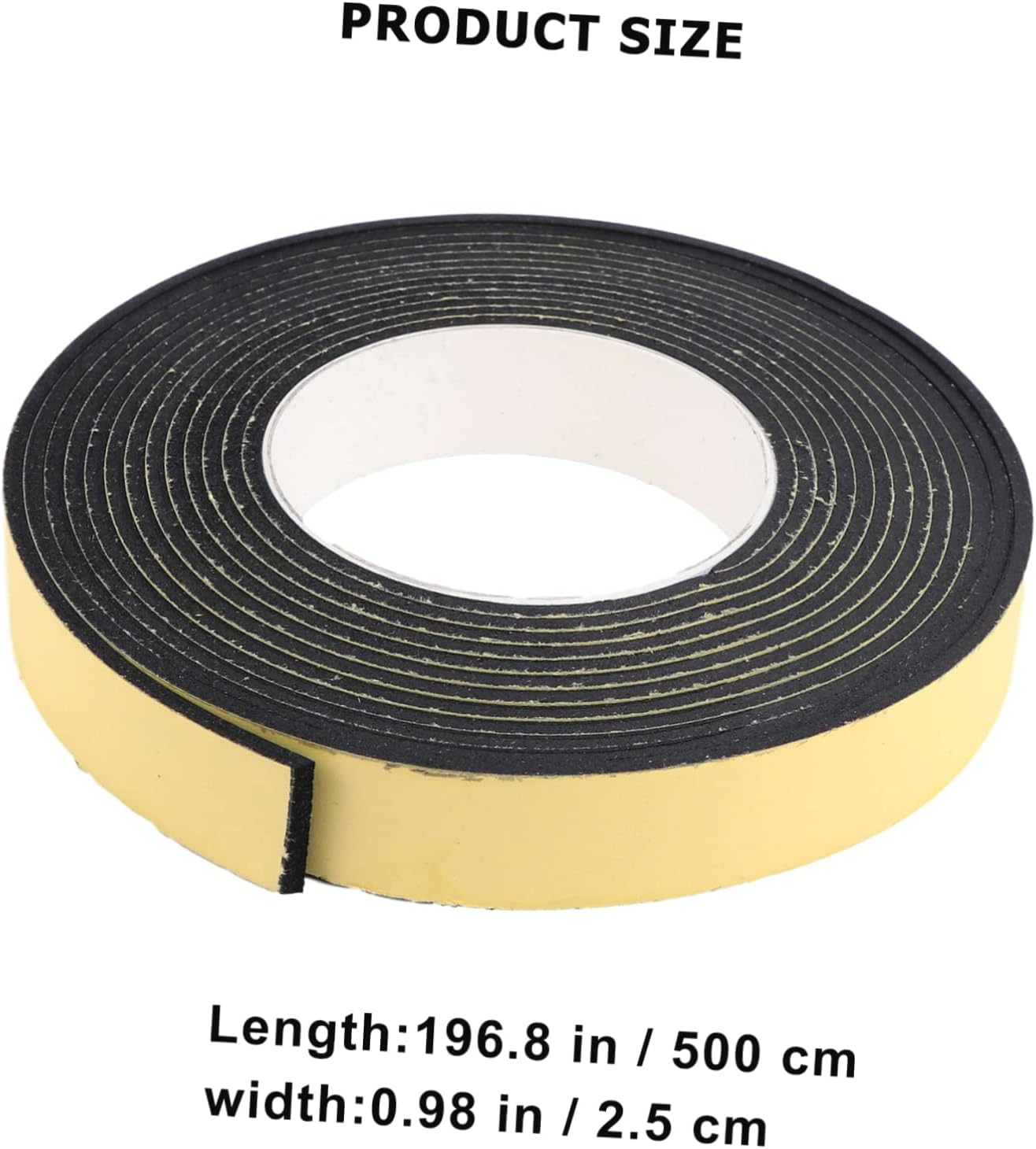 Eva Adhesive Sponge Tape Window Seal Strip Soundproof Padding Tape for Doors and Windows 2Pcs 3Mm Thick 25Mm Wide 5M Long Seal Strip for Home