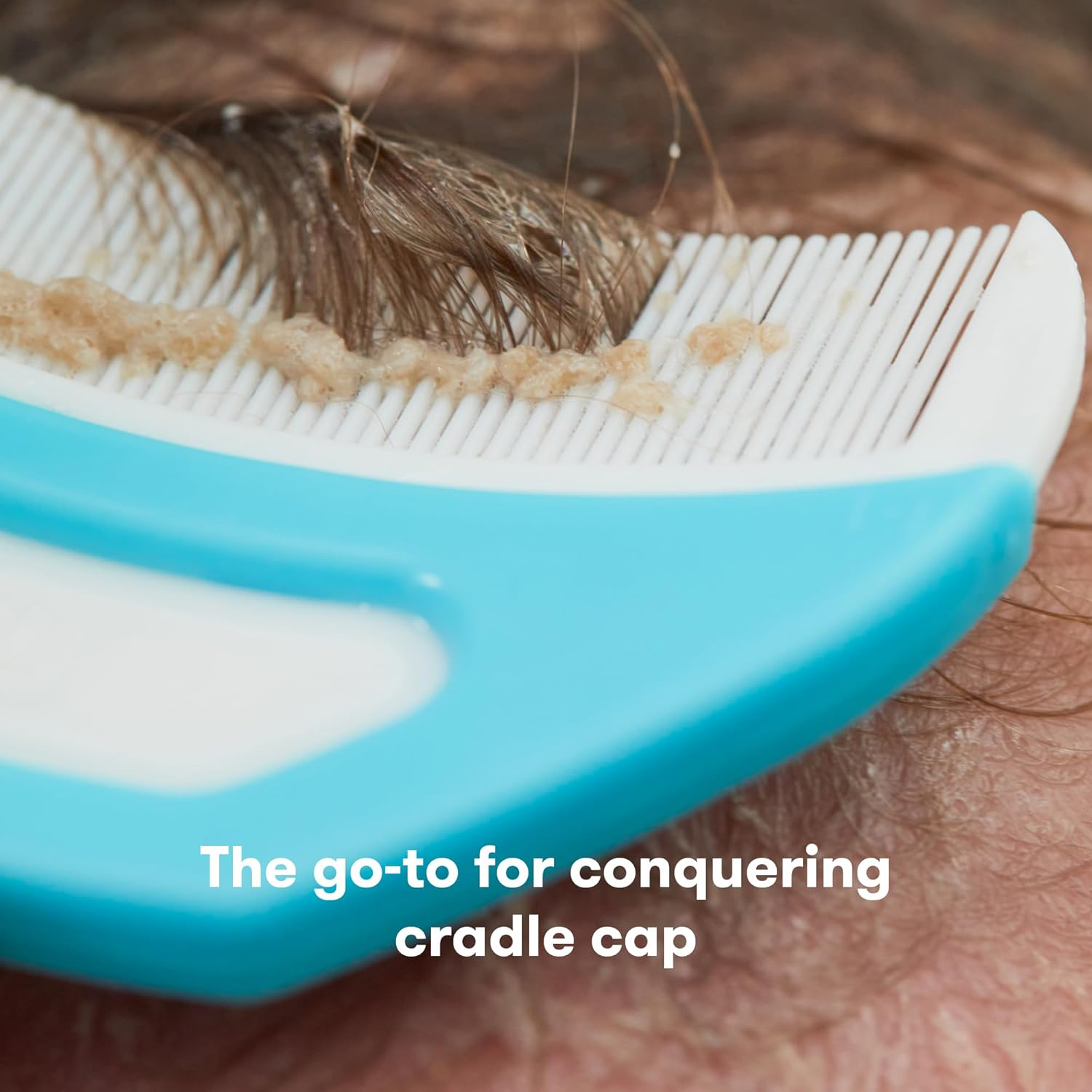 The 3-Step Cradle Cap System by Fridababy | Dermafrida the Flakefixer | Sponge, Brush, Comb and Storage Stand for Babies with Cradle Cap image number 3