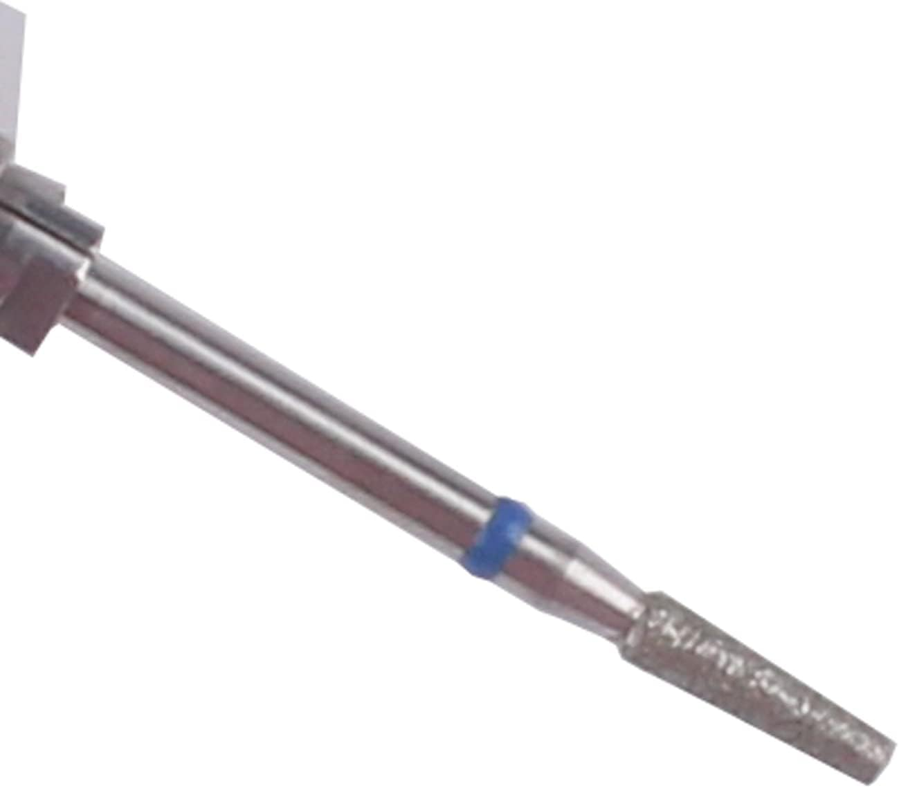 MZCMSL Tapered Barrel Cuticle Drill Bit Set with Case, 6Pcs Pro Diamond Nail Bits for Nail Prep,3/32 Shank Electirc Nail Tool (Medium)