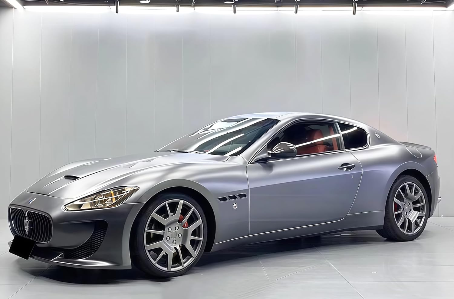 LZLRUN Brushed Metallic Steel Vinyl Wrap Roll with Air Release Technology DIY Styling Adhesive Decal Wrapping Car Accessories (Silver, 1Ft X 5Ft) image number 7