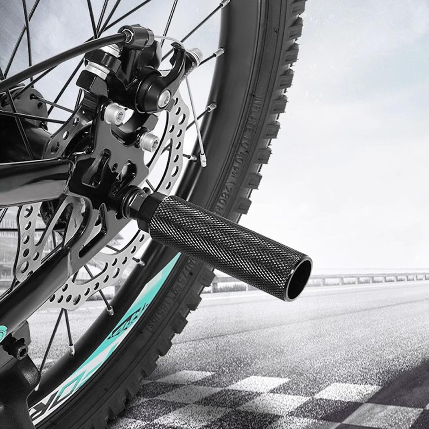 Blingkingdom 2PCS Aluminium Alloy Bike Foot Pegs, Black, Universal Fit, Front/Rear, Mountain Bike image number 4