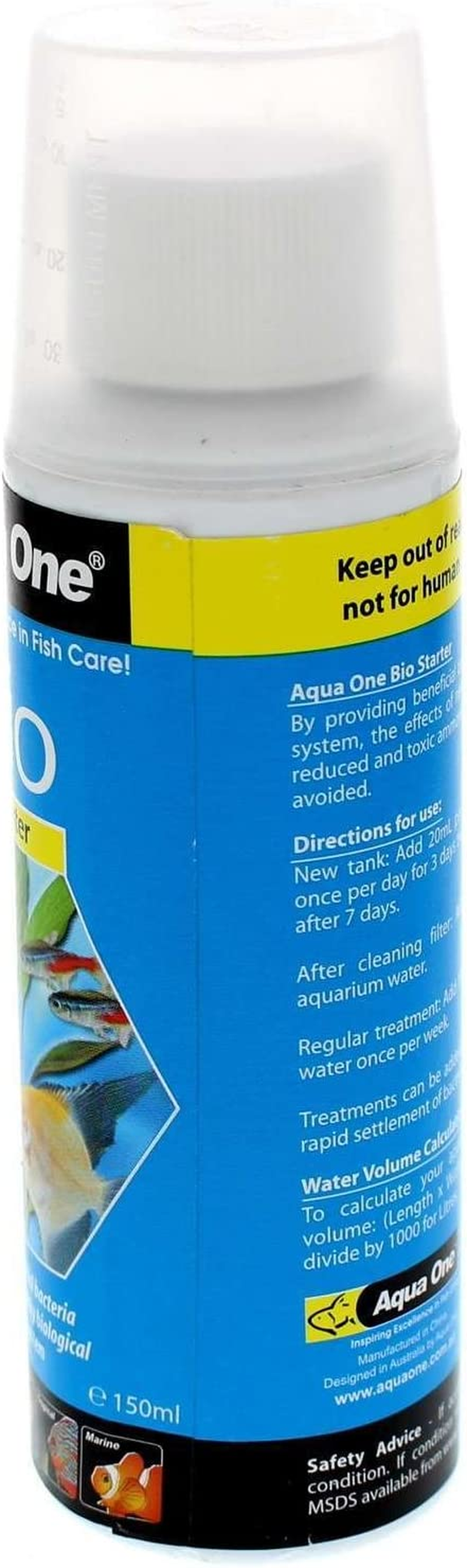 Treatment Bio Starter 150Ml 92152 Fish Tank Aquarium Aqua One image number 5