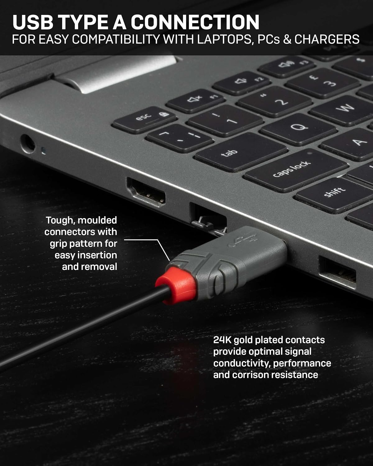 Lindy Anthra Line USB 2.0 Type a to Mini-B Cable, 5M Length