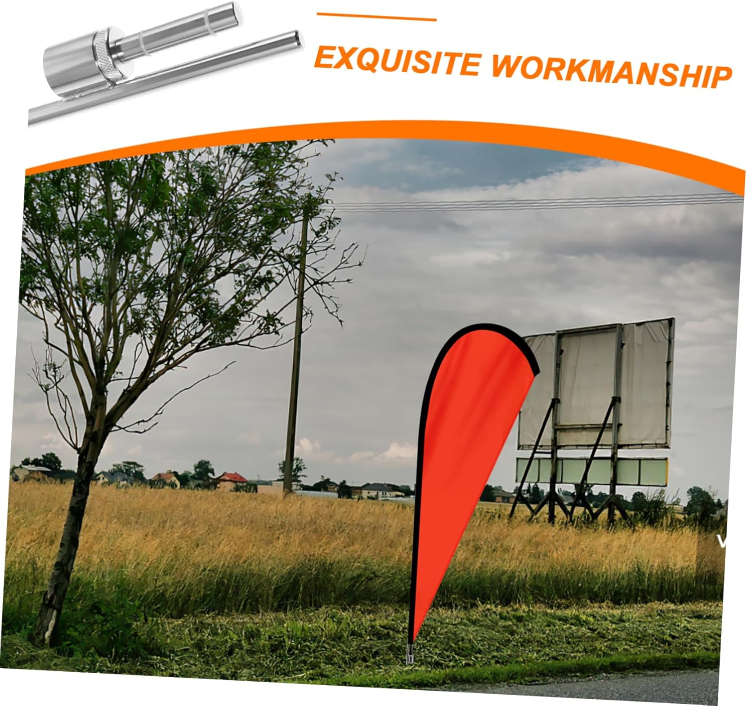 Stainless Steel Flagpole Ground Spike Sleeve Bearing for 0.65 Inch Flag Rods Secure Stake Holder for Outdoor Banner Display Wear Resistant image number 2