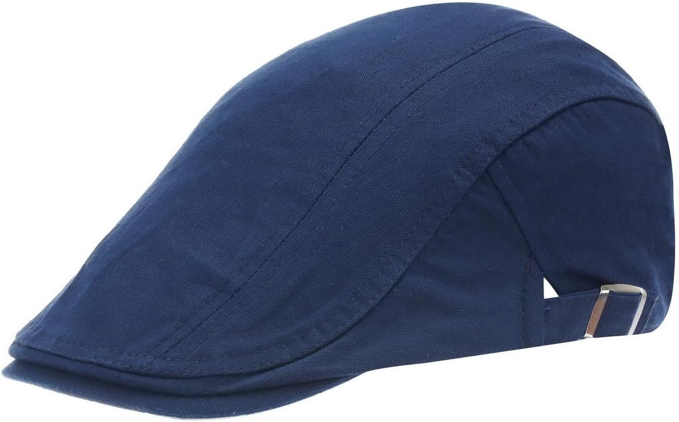 Ukerdo Mens Plaid Flat Berets Hat Newsboy Cabbie Duckbill Caps Fedora Adjustable Vintage Hiking Cycling Drivers Winter Warm Accessories for Birthday Gifts