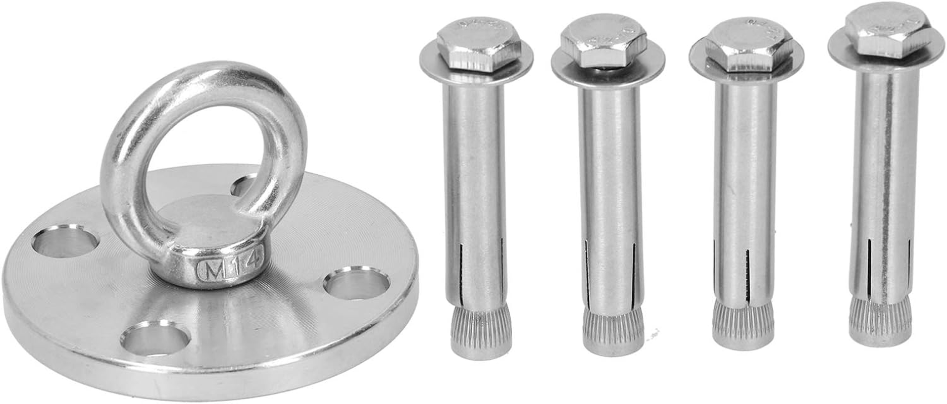 Ceiling Mount Hook, Silver Fixing Hanger, for Hanging Chair Hammock Indoor Sandbag Outdoor Swing(Dg-08) image number 2