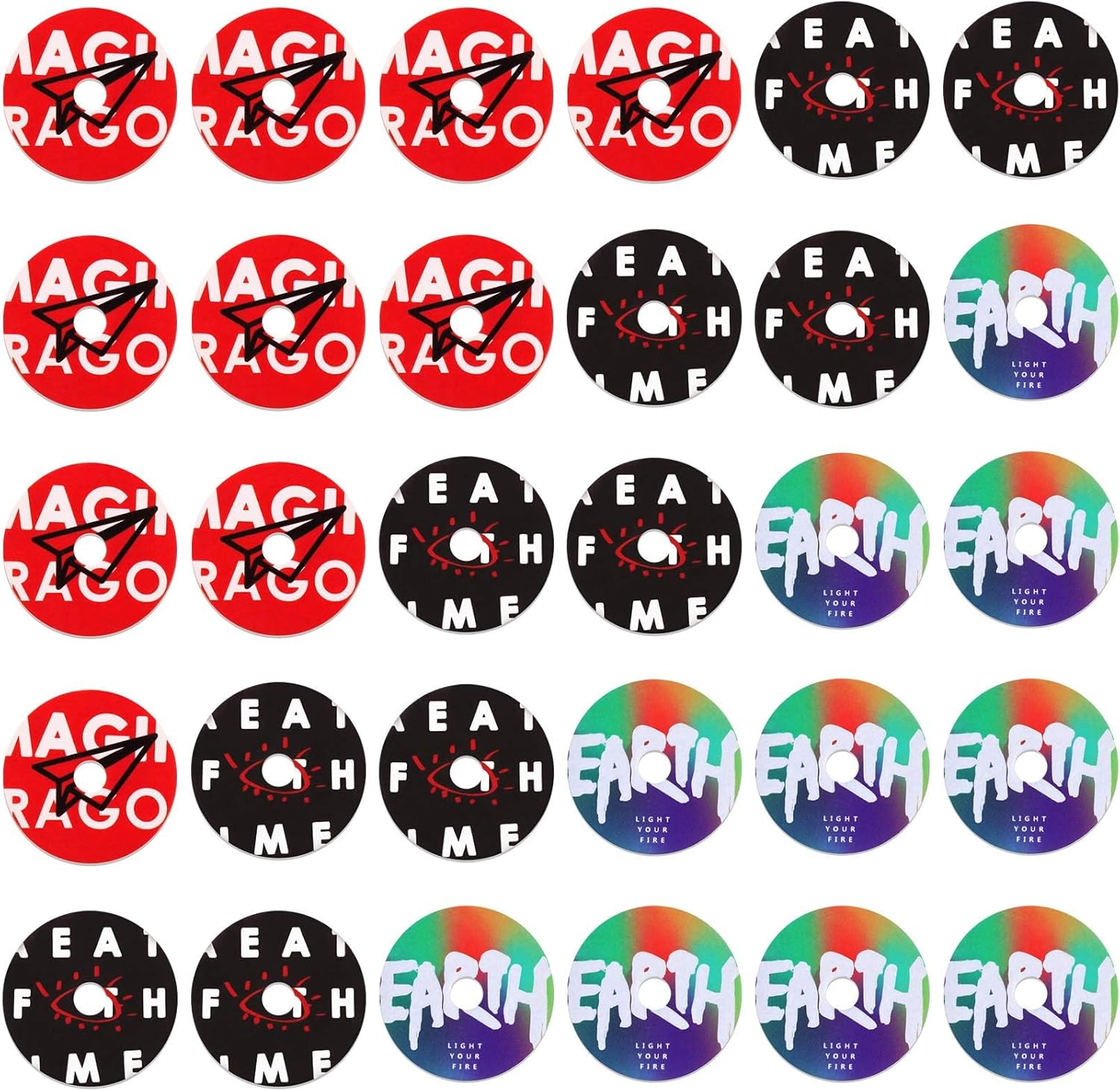 30 Pcs Record Player Air Freshener Refills Car Fragrance Diffuser Aromatherapy Tablets Replacement Pads Retro Style Automotive Air Freshener Perfume Purifiers for Car Decor Accessories Home Office image number 2