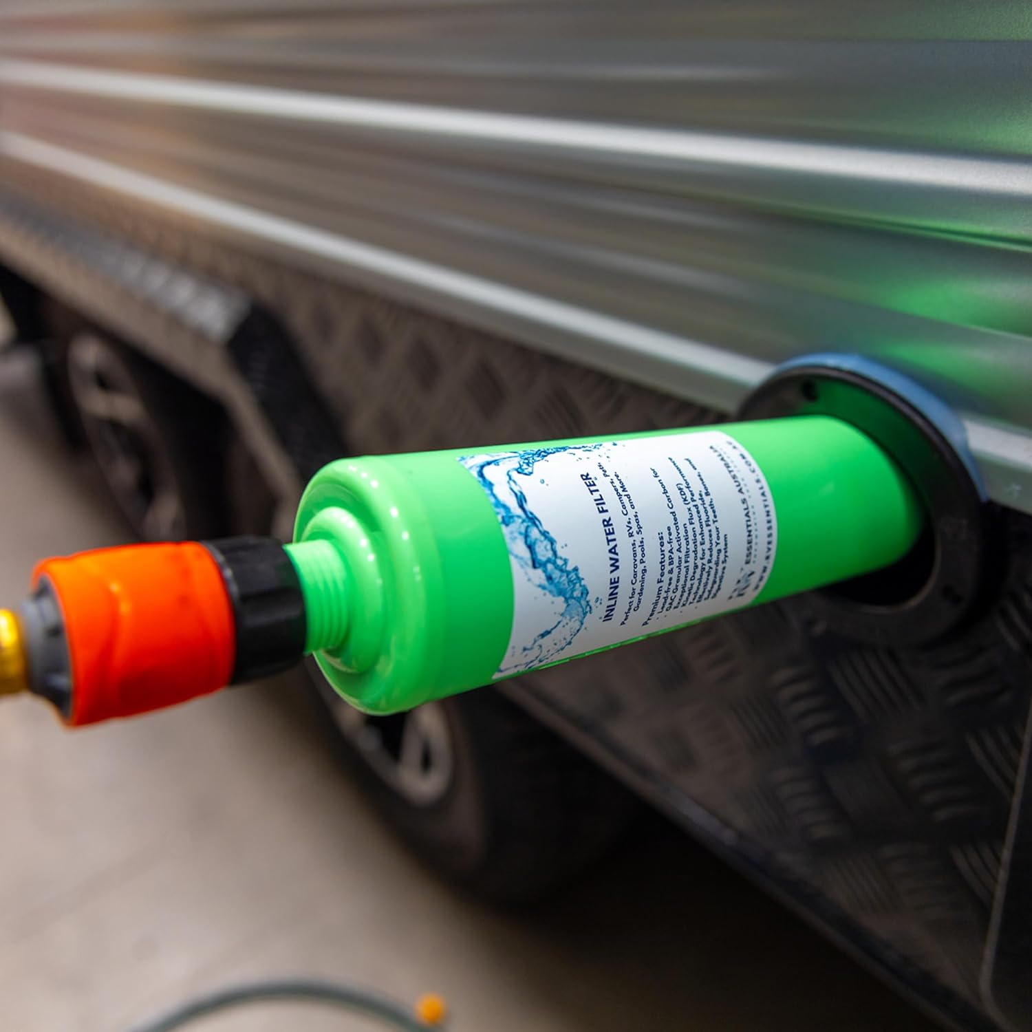 Inline Water Filter, Caravan, RV NSF Certified, Reduces Odors, Bad Taste, Rust, Chlorine, Ideal for RV Caravans and Marine Use, 2 Pack RV Essentials