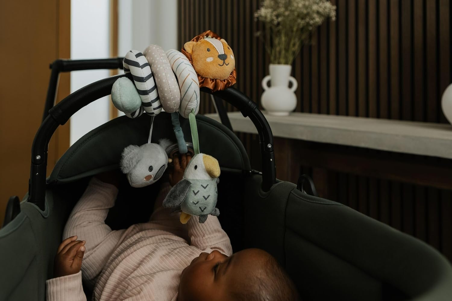 Nuby Animal Adventures Activity Spiral &ndash; Interactive Pram Toy with Sensory Toys | Suitable from Birth image number 2