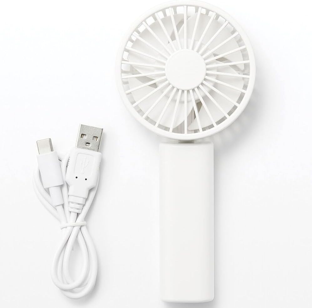 MUJI Rechargeable Compact Handy Fan - White/Mj-Hf4-Wh image number 1