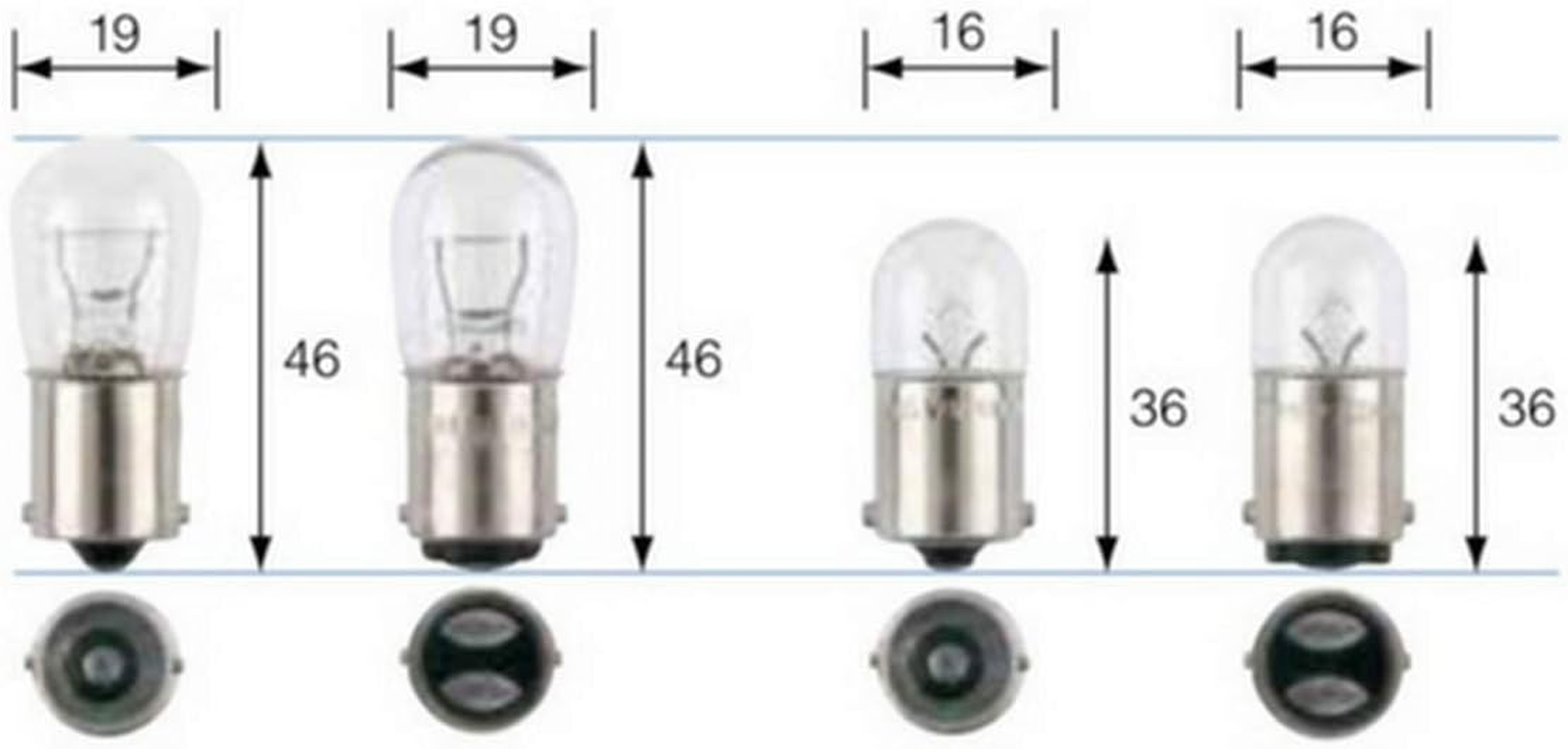 Narva 24V 10W ECE R10W Incandescent Globes, BA15S T-16 Mm (2 Pieces)