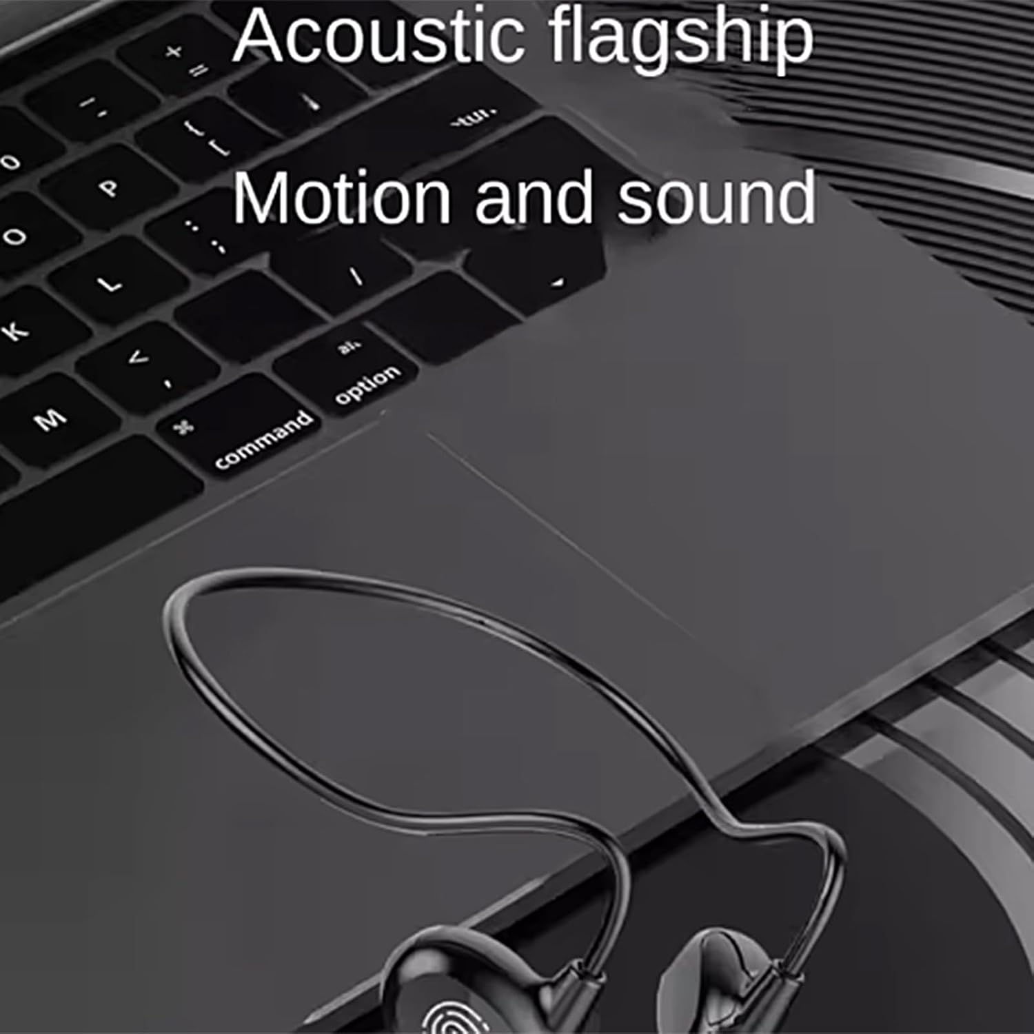 Bone Conduction Earphones,Open Ear Sweat Resistant Earbuds | Exercise Headphones | for Outdoor Travel Commuting Cycling Hiking Training Running Workout Gym Fitness image number 3