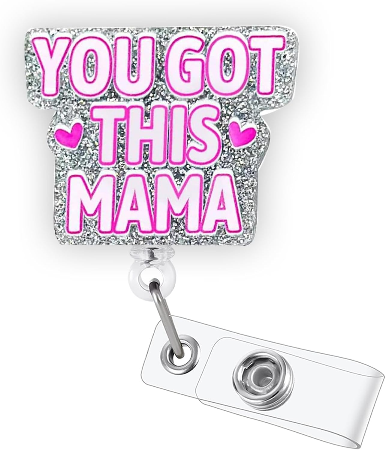 Sani Wipes Funny Badge Reel, Cute Nurse Doctor Work Badge Holder with Retractable Clip, Nursing Student RN CNA LPN MA Medical Worker ID Name Badge Buddy, Fun Healthcare Badge Accessories - First Of All, I'M A Delight image number 5