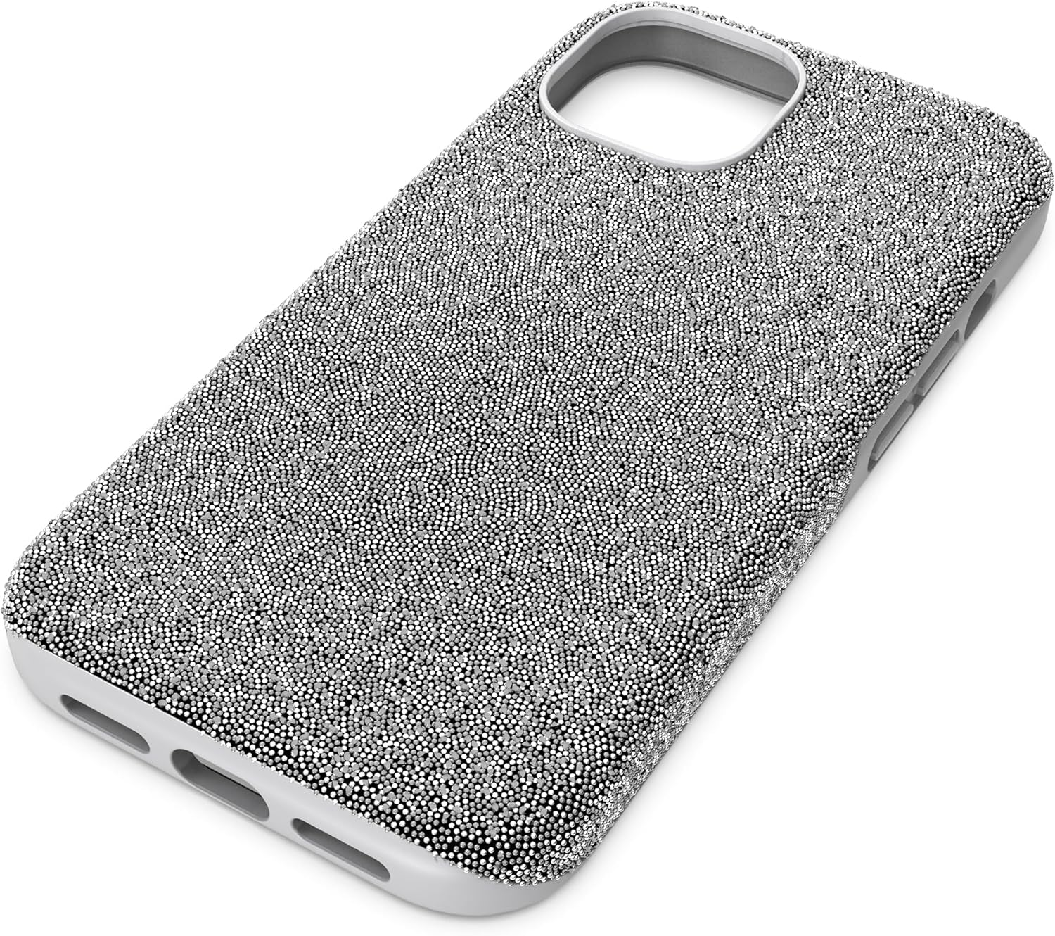 Swarovski High Smartphone Case for Iphone 15, Silver Phone Case with Radiant Crystals image number 7