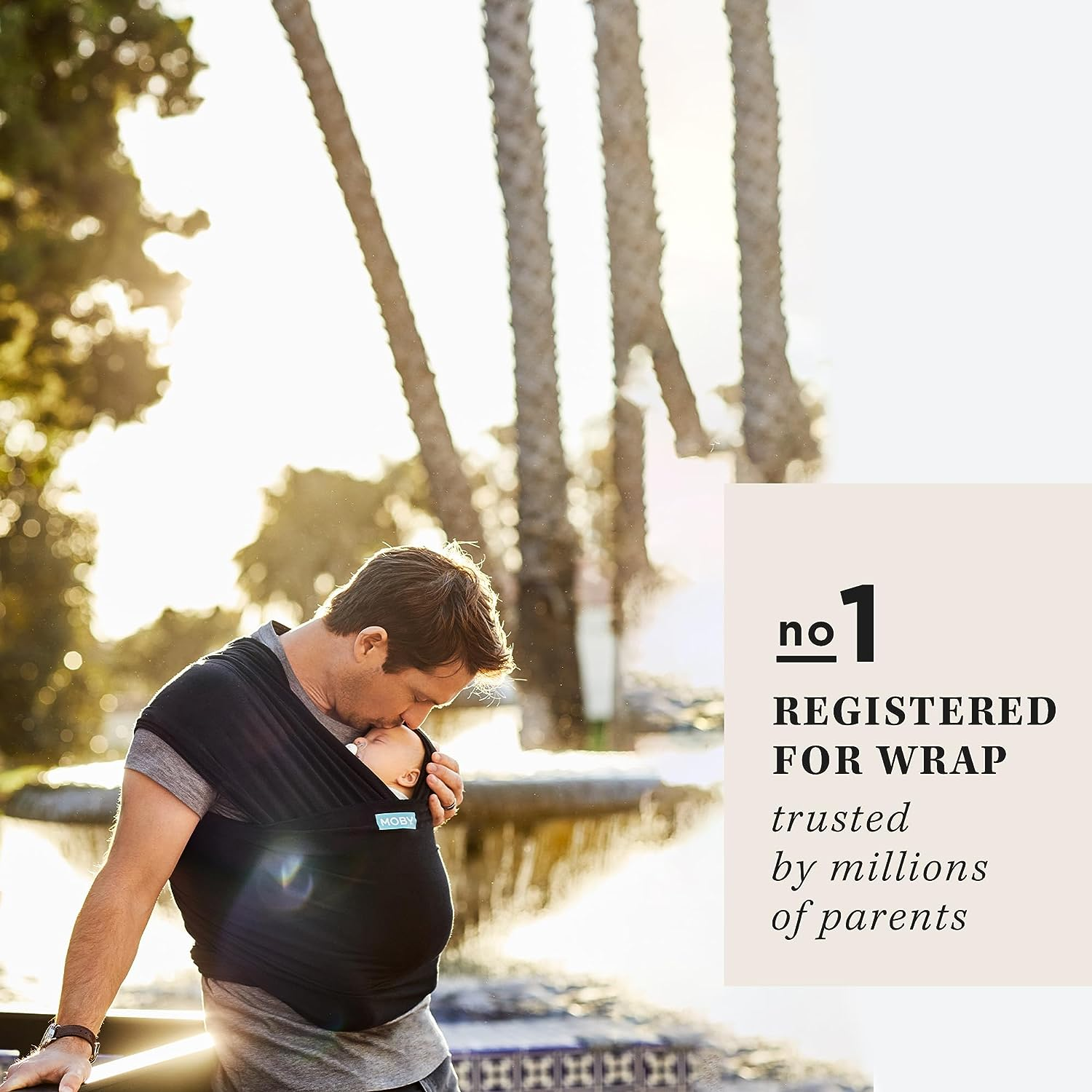 Moby Classic Wrap, Black, One Size (Mcl-Black) - Midnight image number 3