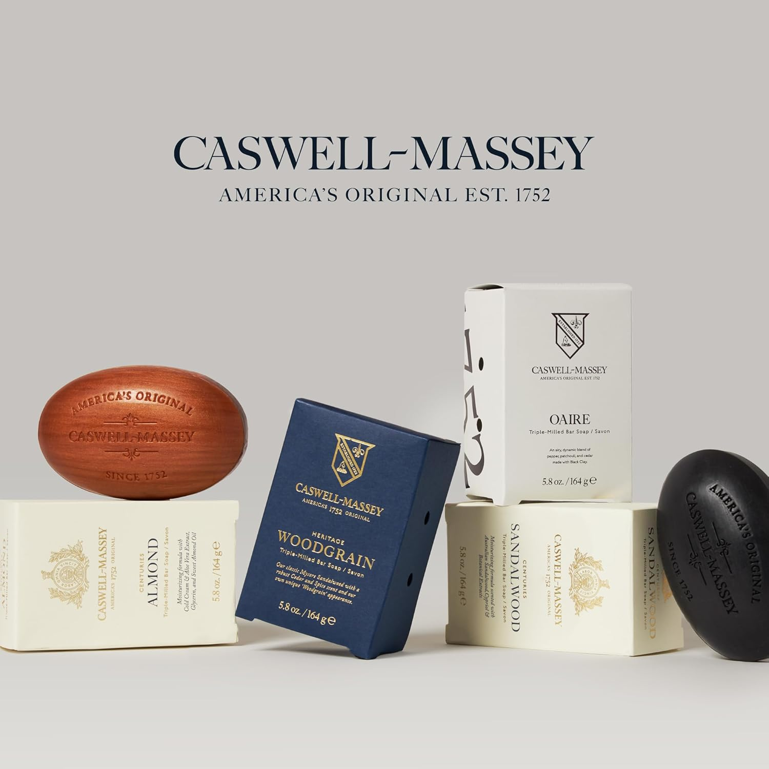 Caswell-Massey Men&rsquo;S Bar Soap, Moisturizing Body Wash for Bath or Shower, Men&rsquo;S Soap Bar for All Skin Types, Essential Oils & Plant-Based Formula, Jockey Club, 1 (5.8 Oz) Bar image number 1