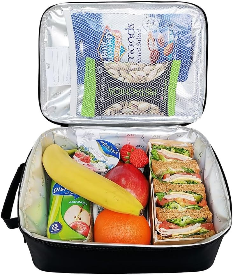 Sachi 'Style 225' Insulated Junior Lunch Bag - Black image number 4