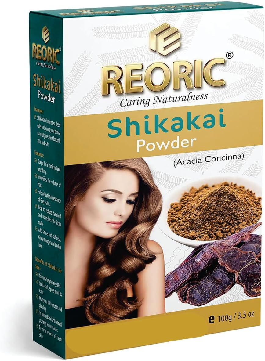 Reoric Reetha Amla Shikakai Bhringraj Powder |Aritha Powder |Soap Nuts for Hair |Indian Gooseberry Powder |Shikakai Powder |Acacia Concinna |Bhringraj Powder |Eclipta Alba(400G, Pack of 4) image number 5