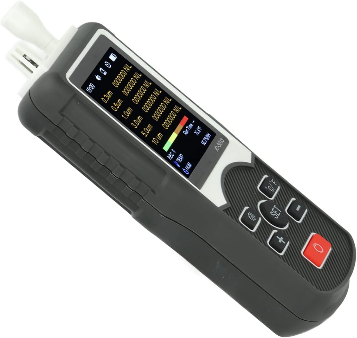 Jiawu Air Quality Detector, Essential Air Particle Meter PM2.5 PM10 Quality Tester for Indoor/Outdoor Pollution Detection, Particle Counter for Cars, Homes, Schools image number 3