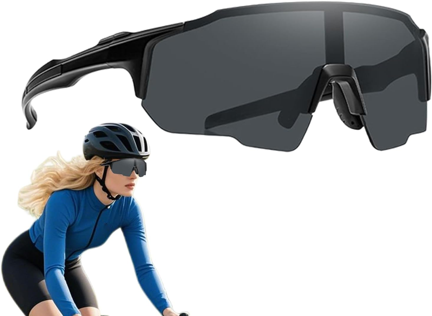 Photochromic Sunglasses | UV Protection Sunglasses | Eyewear for Hiking Bike Fishing Running Outdoor Mountain Daily Driving Women Road Sports with Light Adaptive Lens Technology