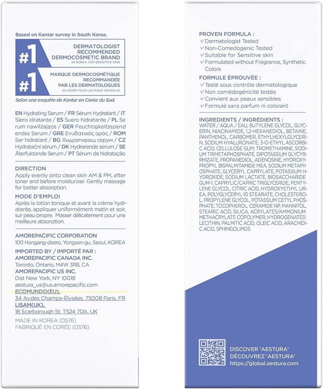 AESTURA ATOBARRIER365 HYDRO CERA-HA SERUM | Niacinamide Serum, Hyaluronic Acid Serum with Ceramide | Skin Moisture Barrier Repair | Deep Hydration, Suitable for Dry & Sensitive Skin, 30Ml image number 5