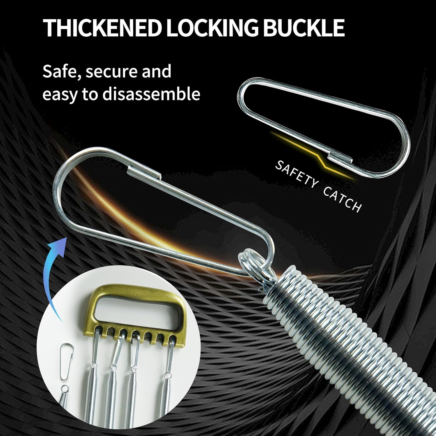 Chest Expander MKHUIBU 7 Spring Detachable for Man Chest Expander with Aluminum Alloy Handle & Exercise Springs for Home Fitness Muscle Training Body Building image number 4