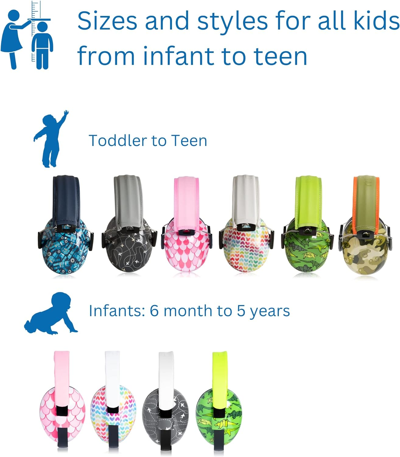 Kids Noise Cancelling Ear Muffs - Toddler Sensory and Autism Hearing Protection Noise Cancelling Headphones image number 2