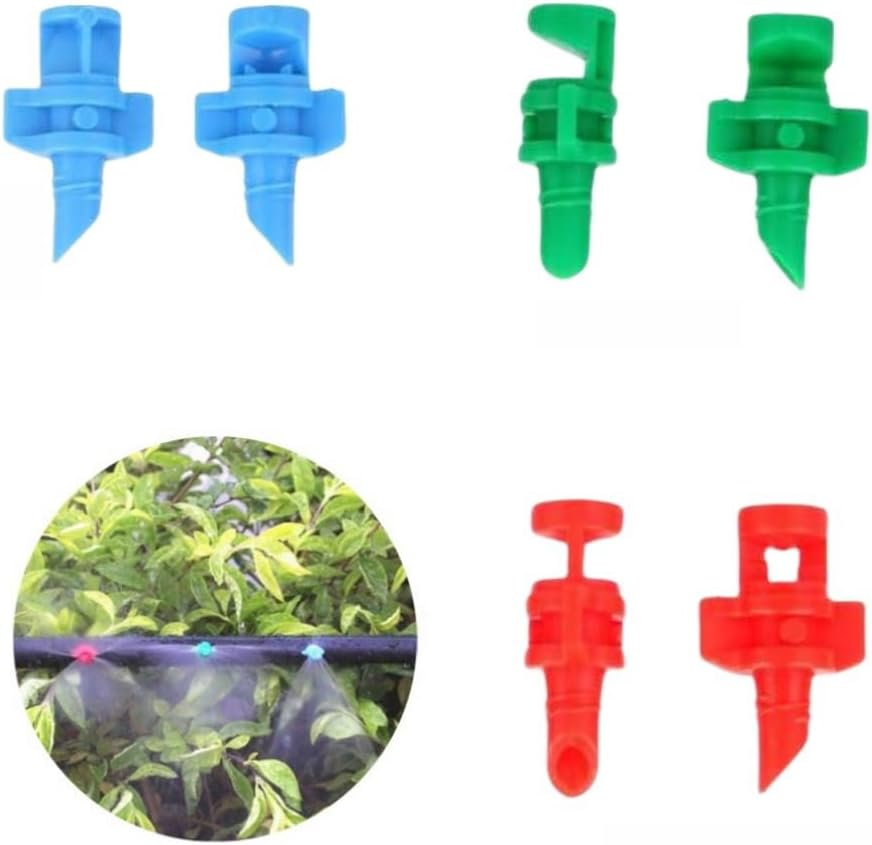GYWHOOFT 150 Pcs Atomizing Garden Sprinkler Sprayer,90/180/360 Degree Refraction Drip Irrigation Sprinkler Head, Suitable for Garden Lawn Water Atomization Sprinkler Irrigation System image number 2