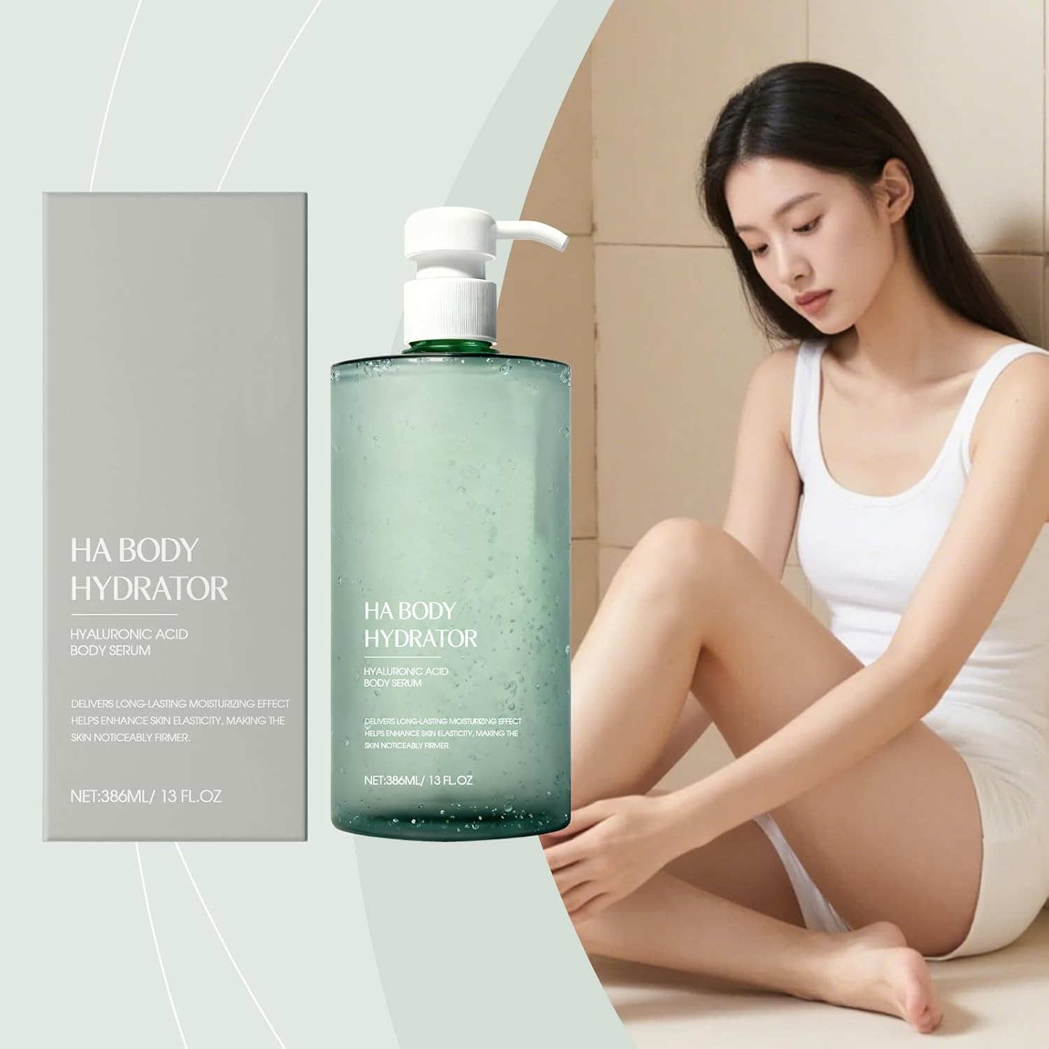 Hyaluronic Acid Body Serum, HA Body Hydrator for Dry Skin, Lightweight Bodys Serum for Deep Hydration, Fast Absorbing Moisturiser with Hyaluronic Complex, Non-Greasy Daily Hydrating Care (1) image number 4