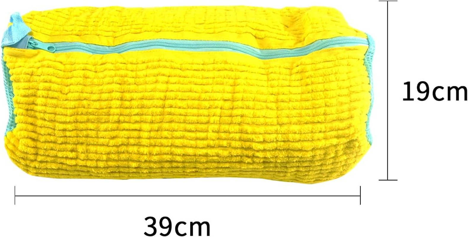 QUMOX Shoe Laundry Bag for Washing Machine and Dryer, Durable Reusable Shoe Washing Bag with Plush Zipper Cover, Ideal for Sneakers, Gym Shoes, Tennis Shoes, Delicates, and Slippers, Yellow 2-Pack