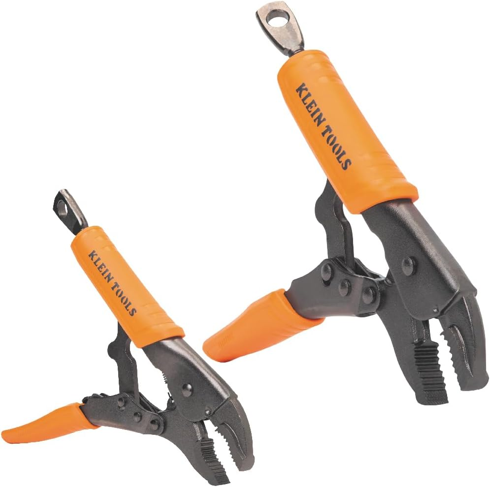 Klein Tools A-38660 Curved Jaw Locking Pliers Set 7" & 10" image number 6