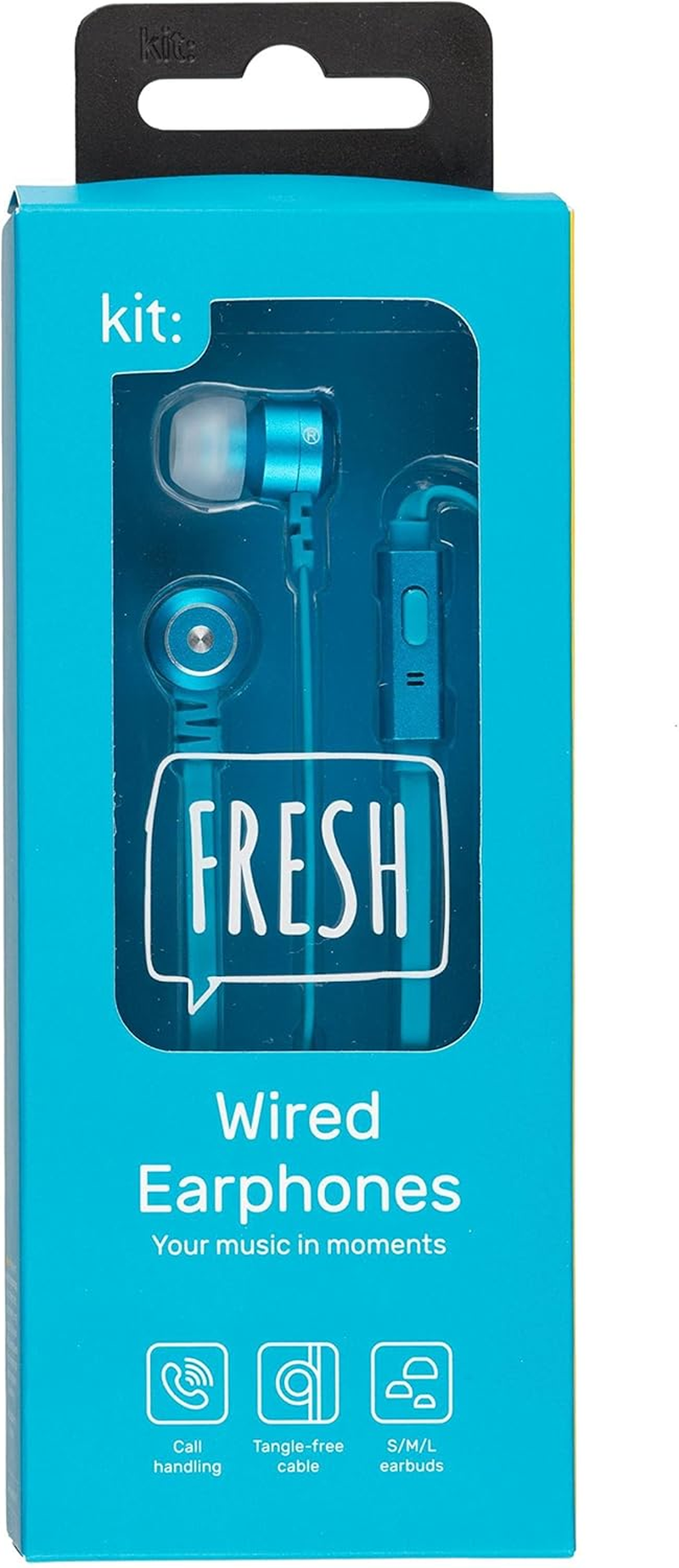 Kitsound Kit Sound Fresh Ribbons Ear Headphones with a Microphone - Blue KSRIBFRESHBL image number 3