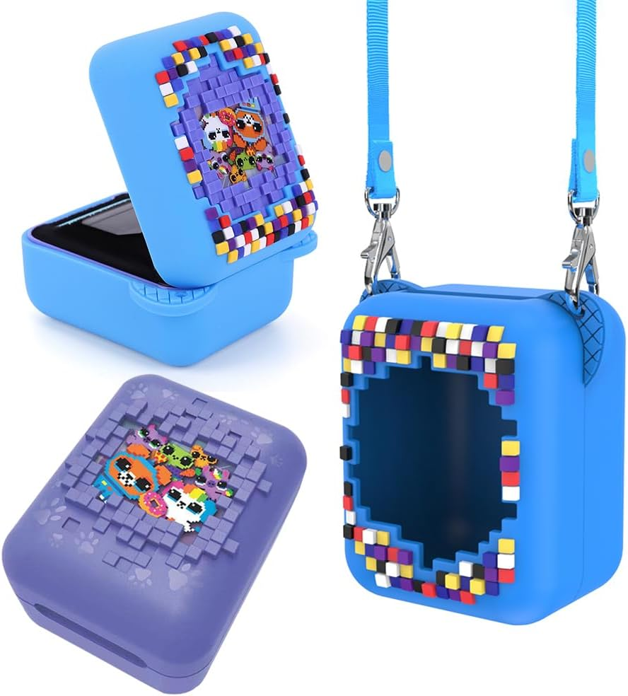 Protective Silicone Case for Bitzee Digital Pet Interactive Virtual Toy, Protective Sleeve Holder Skin Washable with Lanyard for Bitzee Interactive Toy Digital Pet and Accessories image number 1