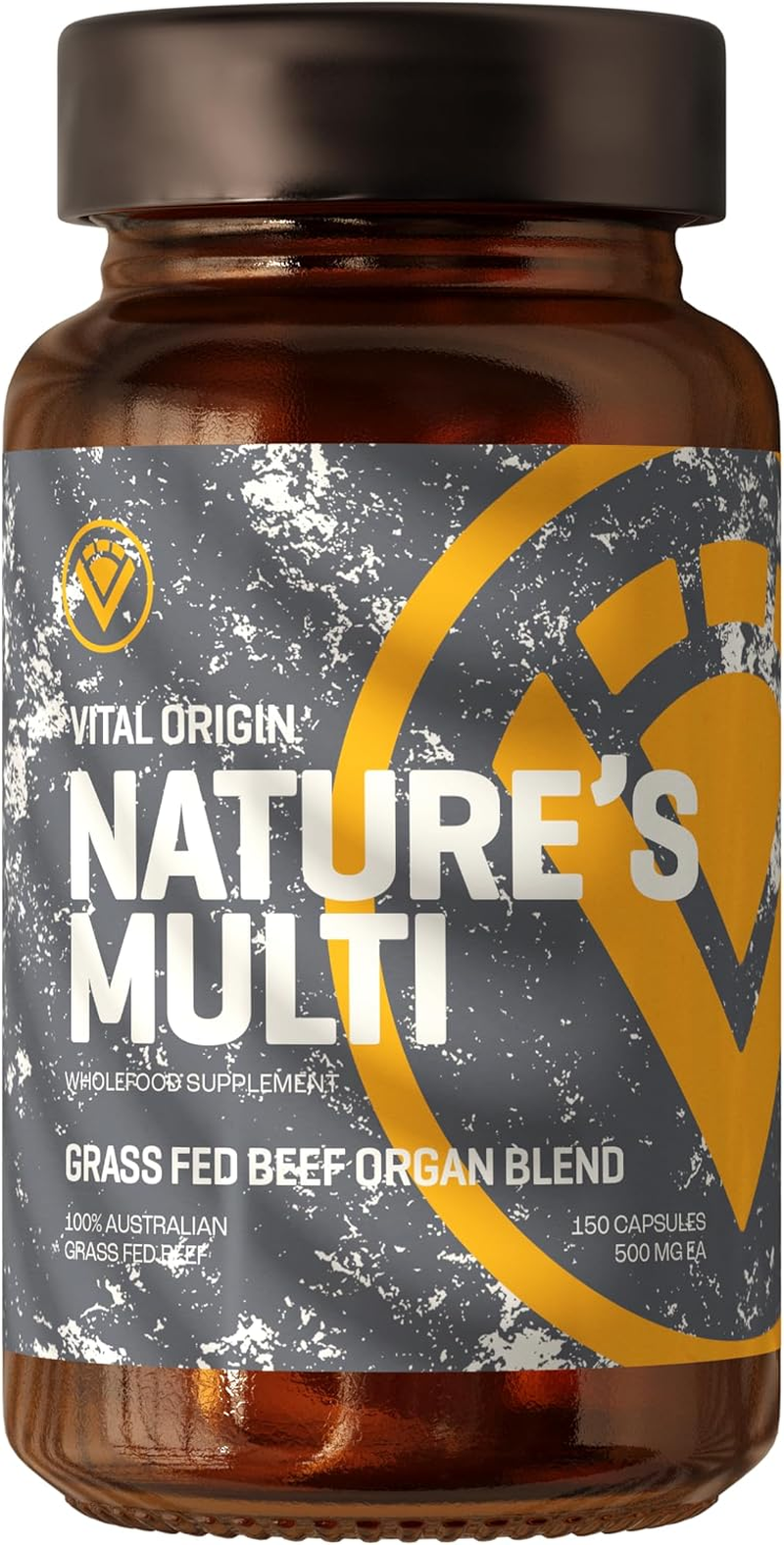 Nature&rsquo;S Multi Beef Organ Blend Capsules - 100% Grass Fed Australian Superfood with Liver, Heart, Kidney, Spleen & Pancreas - Iron, B12, Folate, Vitamin a - 150 Capsules image number 2