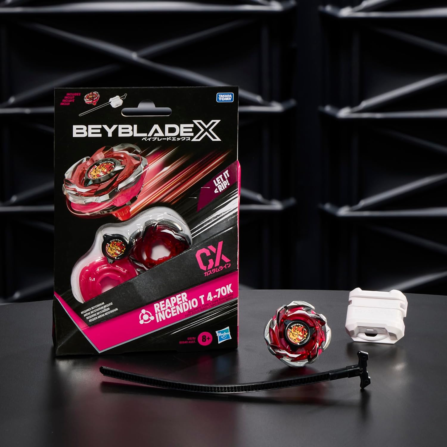 Hasbro Beyblade X Reaper Incendio T 4-70K CX Starter Pack Spinning Top and Starter image number 1