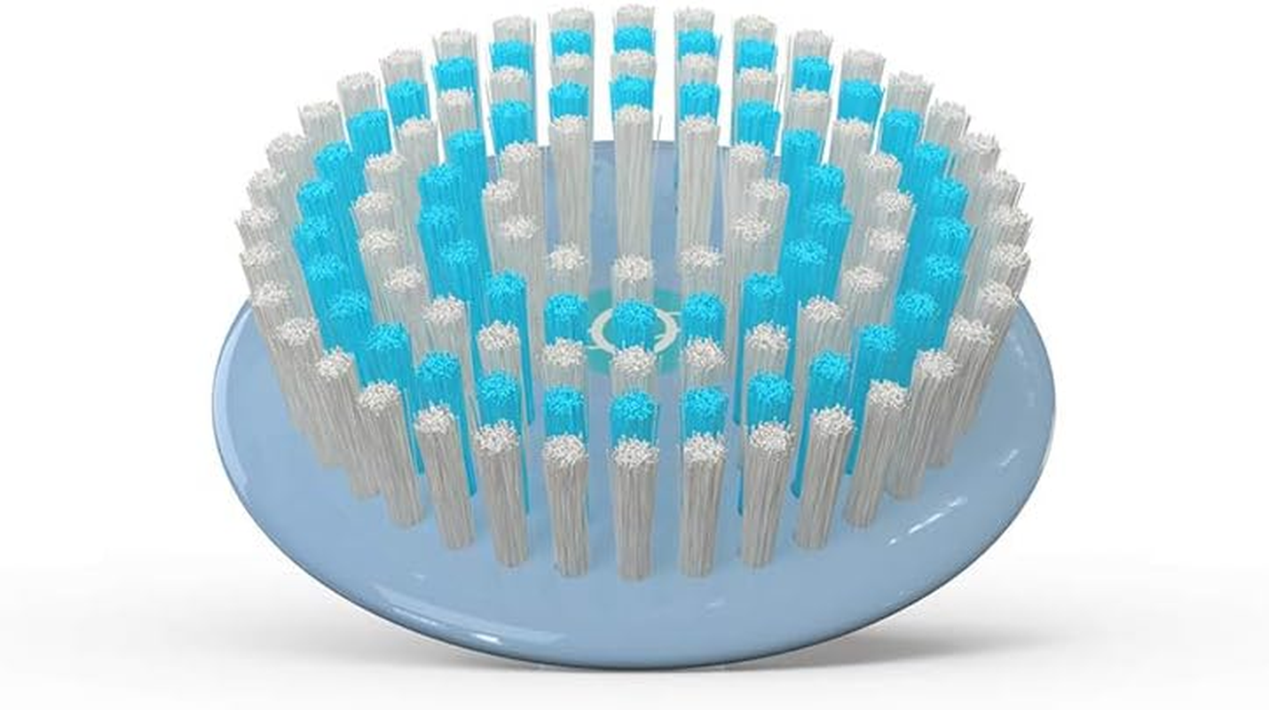 TAO Clean Replacement Sensitive Brush Head, Replacement Head (1 Head) &ndash; Sensitive Brush Replacement Head for the TAO Clean Electric Face Cleansing Brush and Cleaning Station, White/Blue image number 4