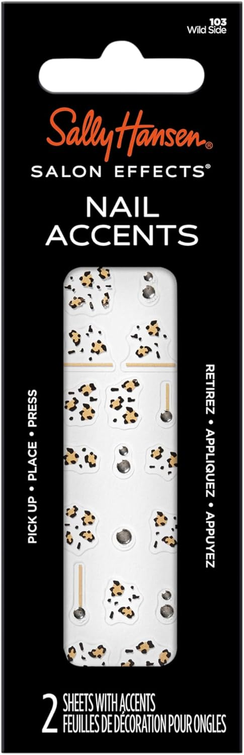 Sally Hansen Salon Effects Nail Accents, Bubbly & Pearls, Nail Art Decals, Easy to Use, No Commitment, Use on Nail Polish or Bare Nails, Mix and Match Styles