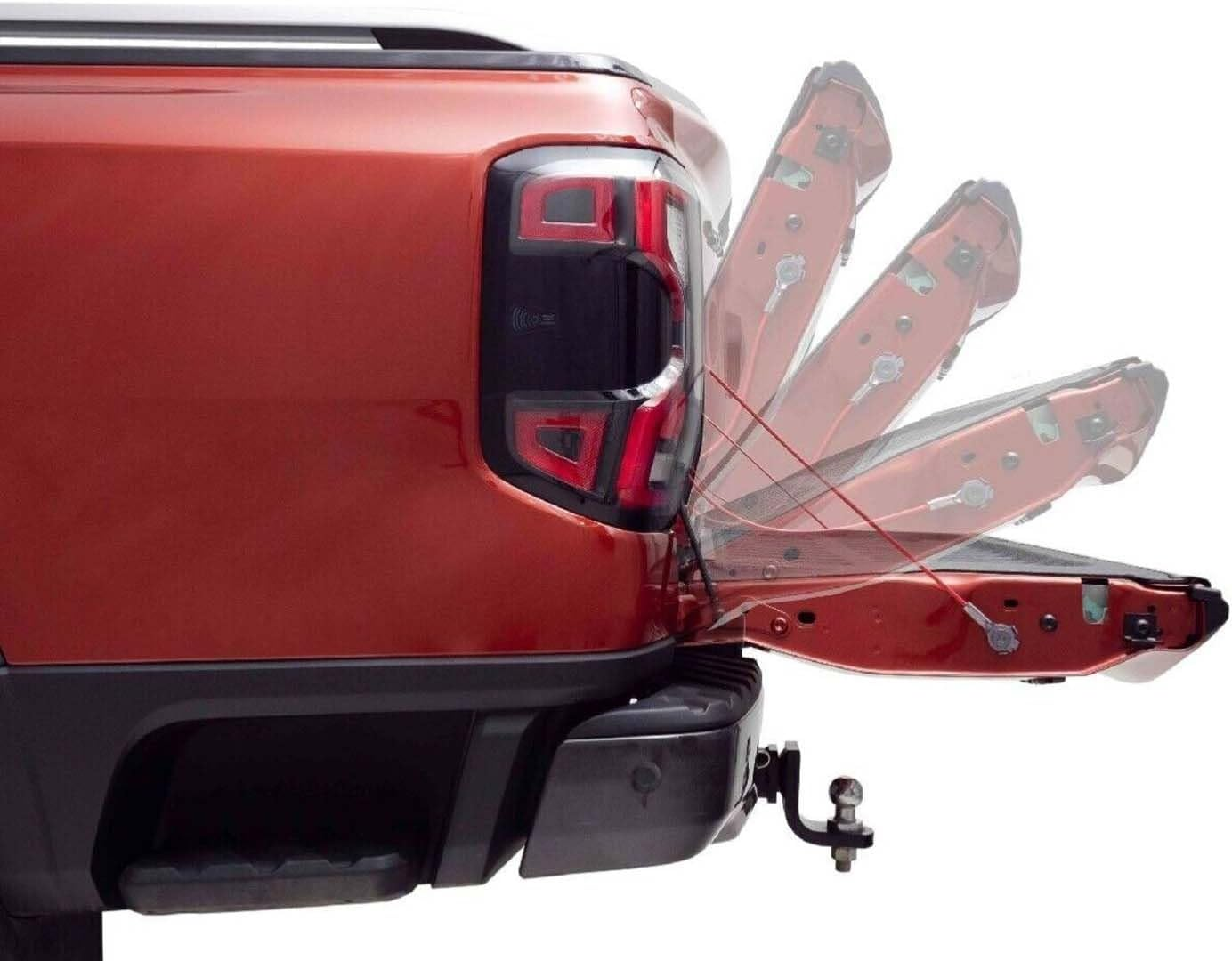 HSP Ute Tailgate Strut Assist Suitable for New Gen Ranger & Raptor 2022+ Slow Tailgate Descent (Soft Drop) When You Let Go! Gentle Tailgate Opening with a Purpose Built Australian Made Gas Strut! image number 3