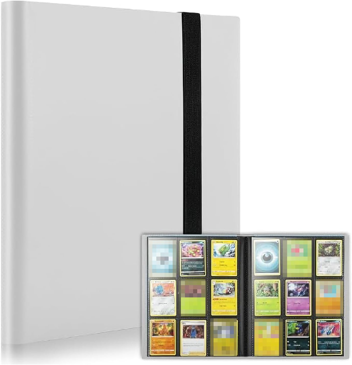 9 Pocket Trading Card Binder Holder, Card Binder for Game Cards Binder 9-Pocket, Sports Card Album with Card Sleeves, Basketball Card Sleeves Compatible with Yugioh MTG Cards, Put up to 360 Cards image number 5