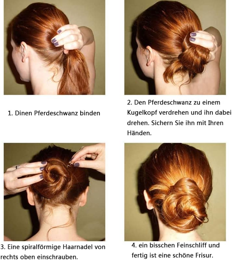 WUDQIJI Spiral Pin Spin Clip Pack of 20 Black Spiral Hair Clips Bun Hair Pin Spiral Hair Pins Spiral Hair Pins Clips for DIY Hair Style Hair Styling image number 1