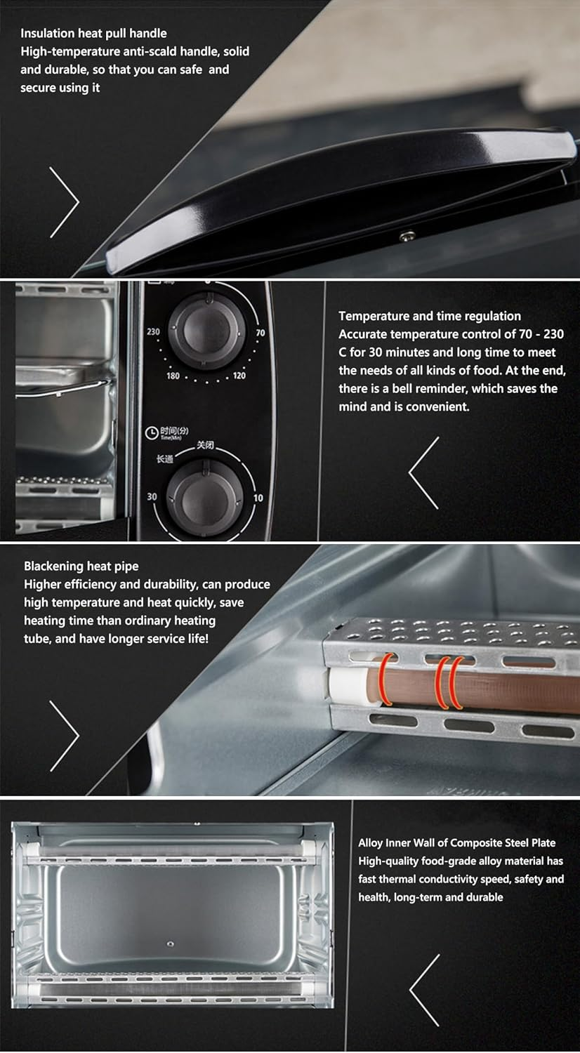 Multifunctional Kitchen Small Electric Oven Baking Cake Independent Temperature Control image number 1