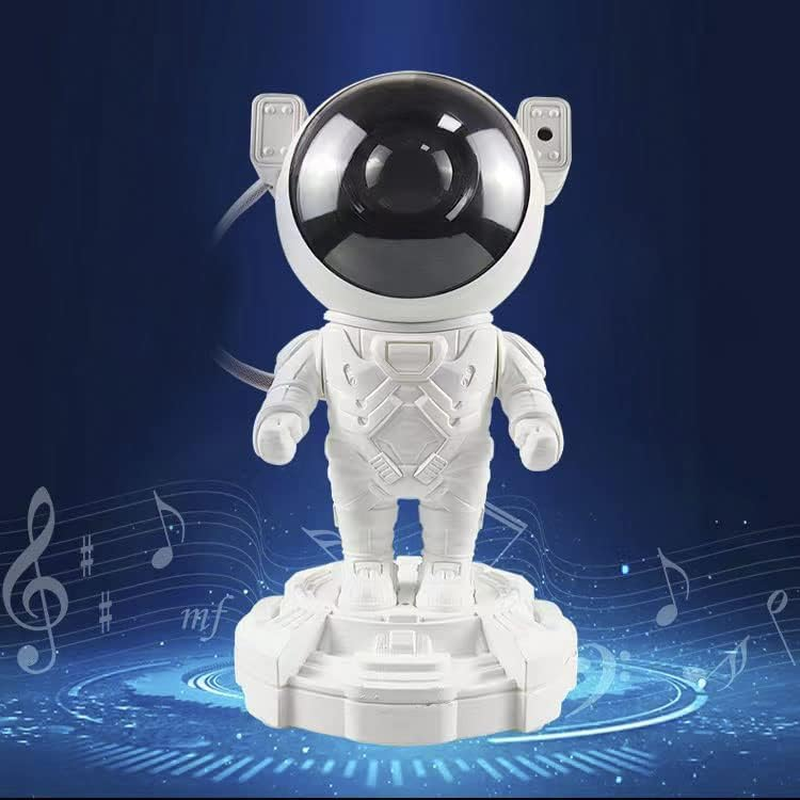 Astronaut Projector Light USB LED Starry Night Light Bedside Table Lamps Speaker image number 3