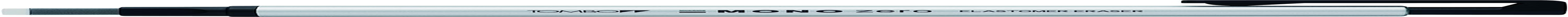 Tombow Mono Zero Silver Barrel Rectangular Eraser, 1 Pack