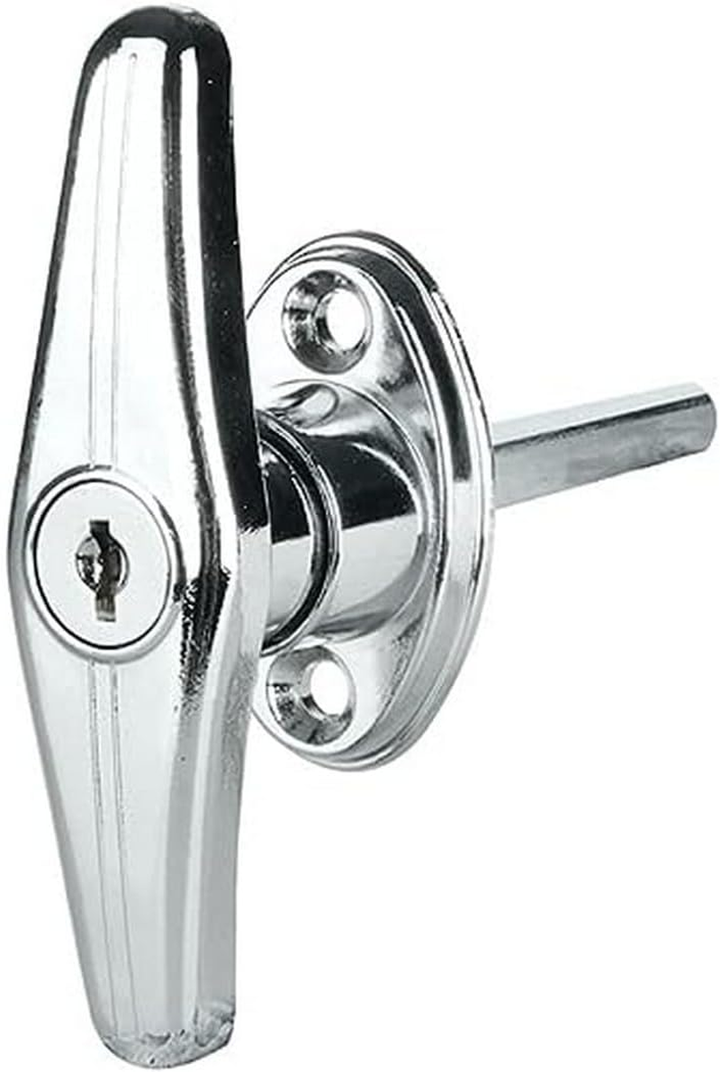 Romak 60822KA Chrome Plated T-Type Garage Door Lock Handle