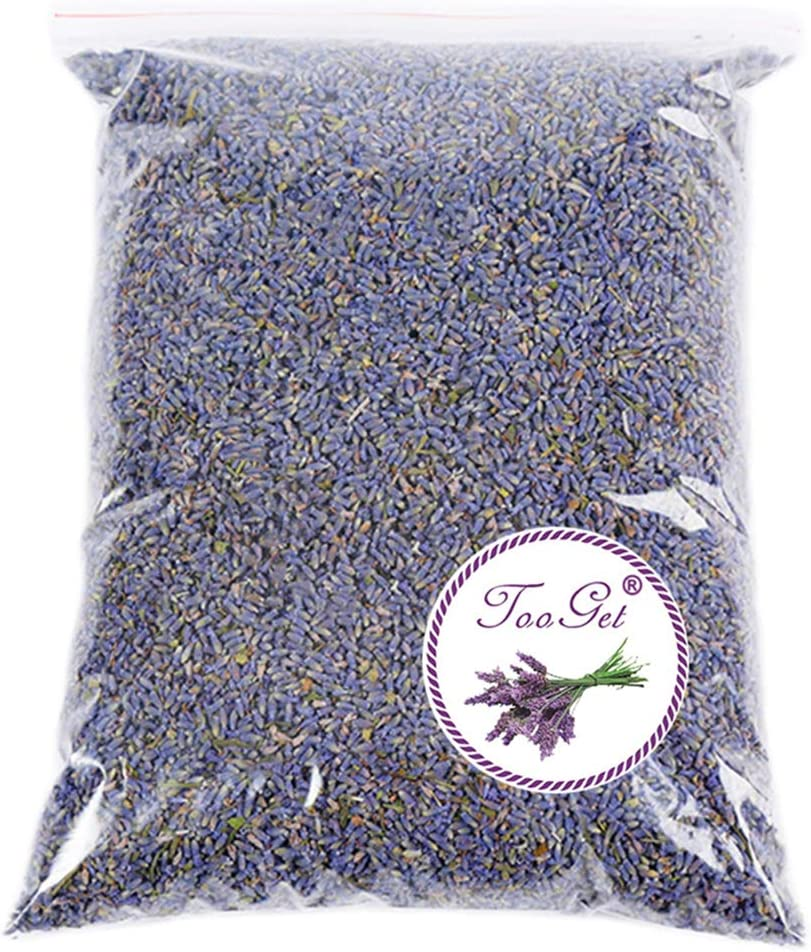 Tooget Fragrant Lavender Buds Organic Dried Flowers Wholesale, Ultra Blue Grade - 1/2 Pound
