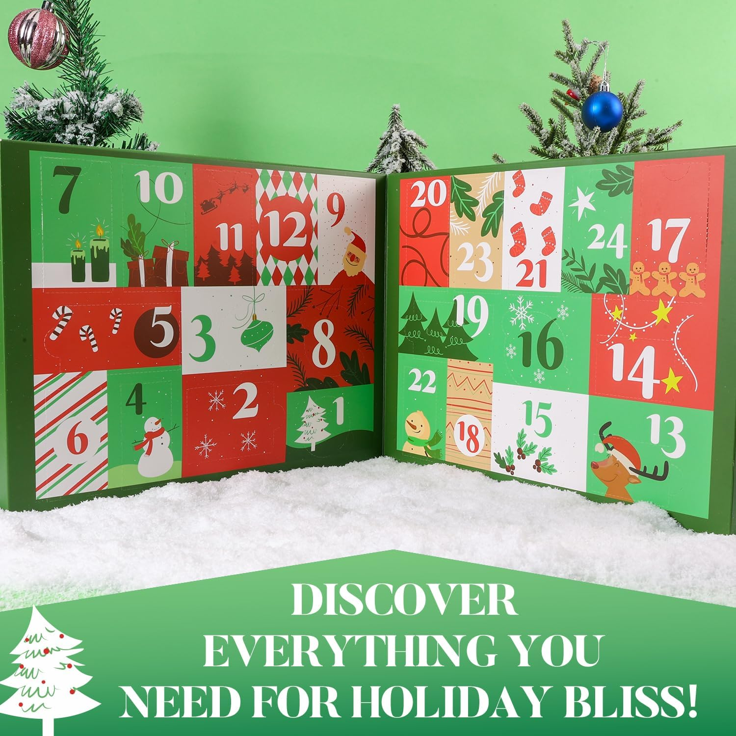 2025 Advent Calendar BODY & EARTH # LOVE Beauty Advent Calendar, Hand Cream 24Pc Gifts for Women, Bubble Bath, Shower Gel, Body Lotion, Soap, Christmas Tree Bath Bomb, Christmas Calendar Gift Set image number 6